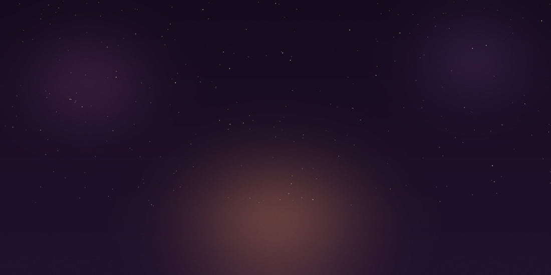 Candlelit altar beneath a starfield