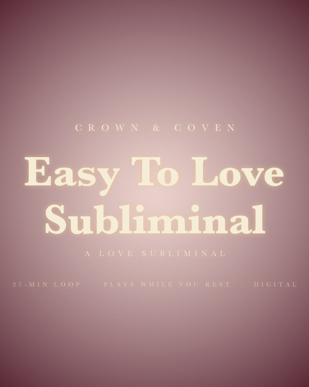 Easy To Love Subliminal, a love subliminal
