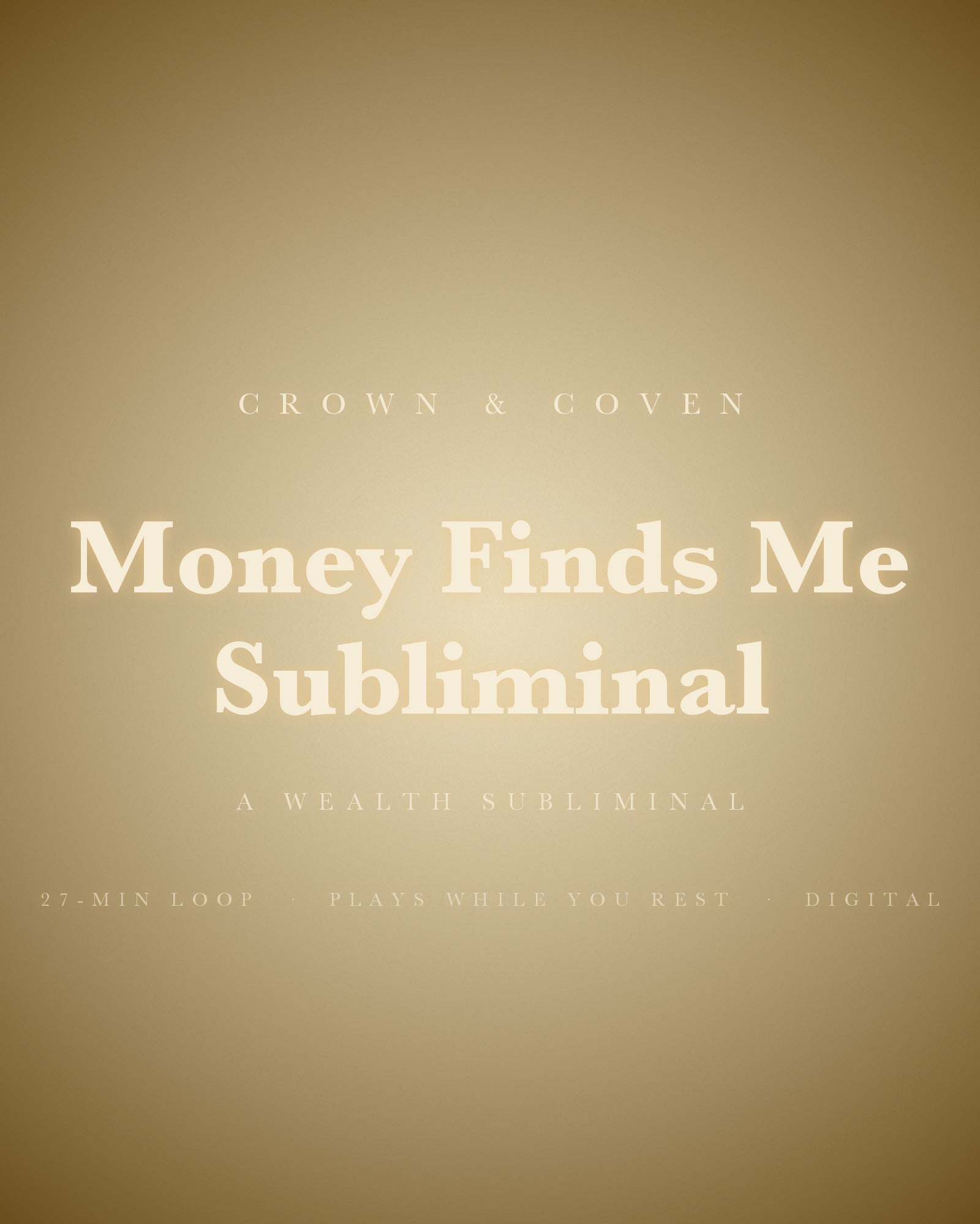 Money Finds Me Subliminal, a wealth subliminal