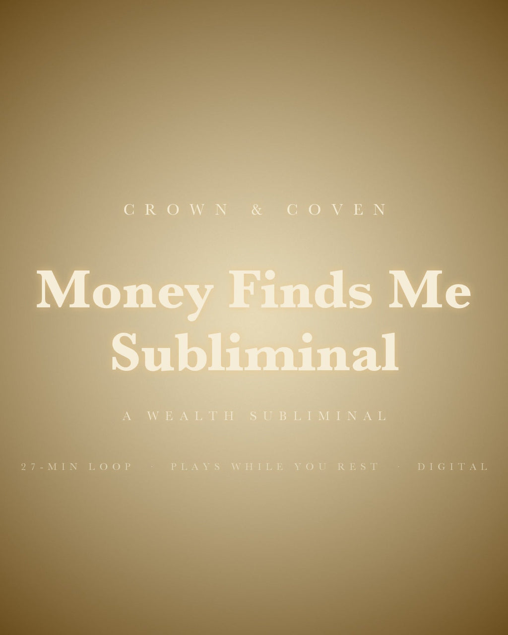 Listen: 45-second preview of the Money Finds Me Subliminal