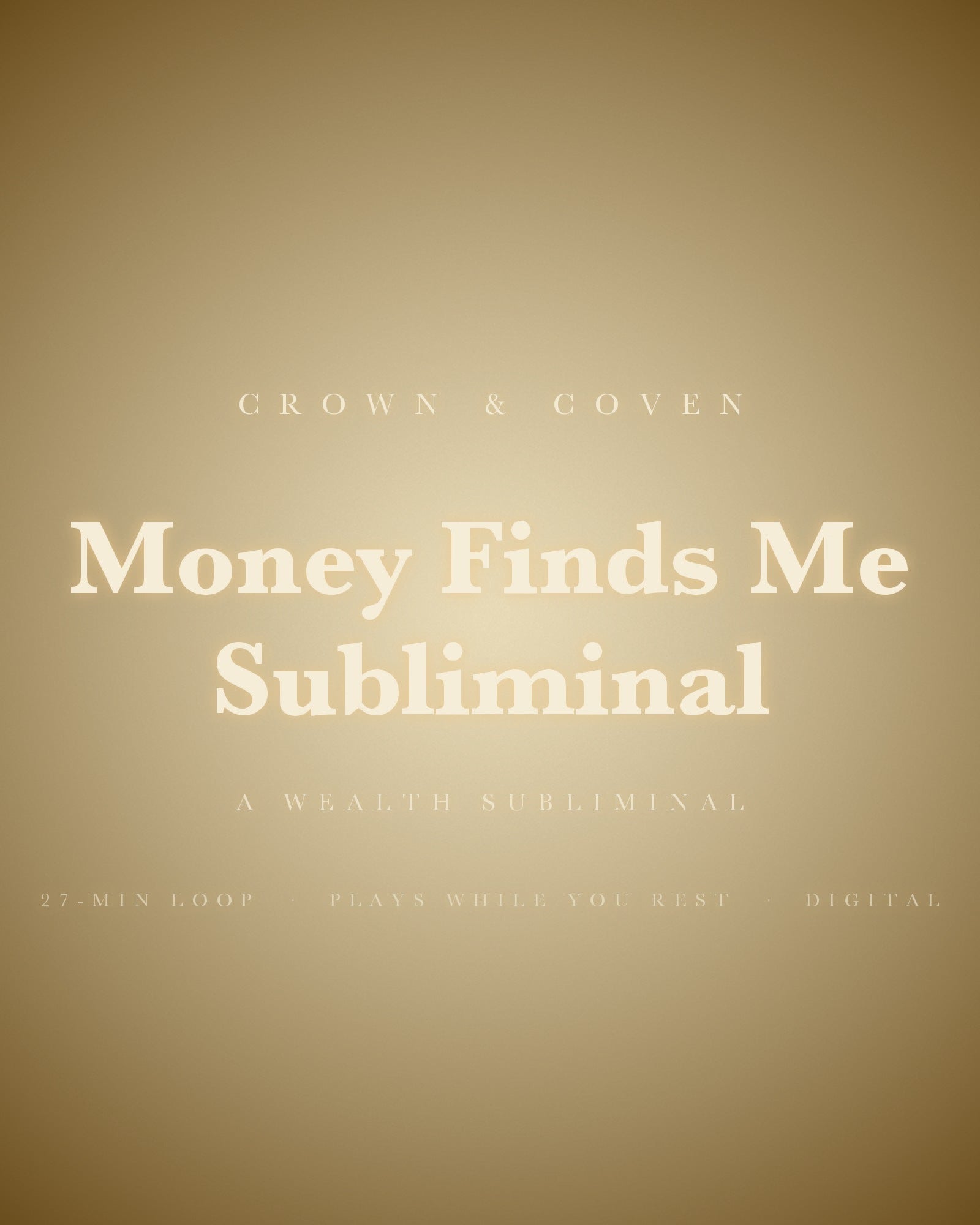 Listen: 45-second preview of the Money Finds Me Subliminal