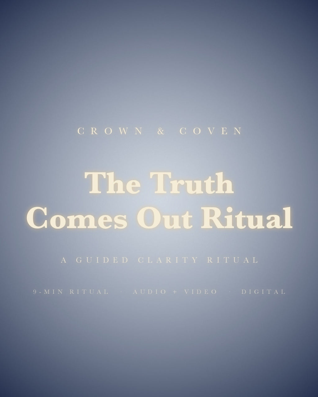 Listen: 45-second preview of The Truth Comes Out Ritual